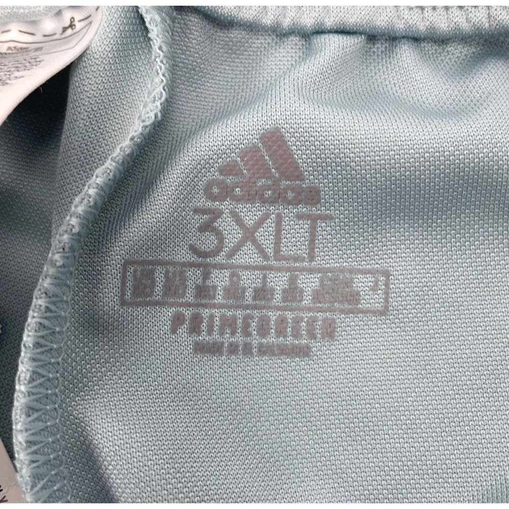 Adidas Men 3XLT Soccer Track Pants Blue Zip Ankle Drawstring Tapered Leg HK3115